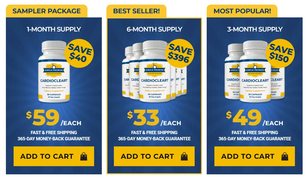 CardioClear7 Price